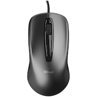 Mouse Trust Carve, Ambidextru, USB, 1200 DPI, 3 butoane, Negru