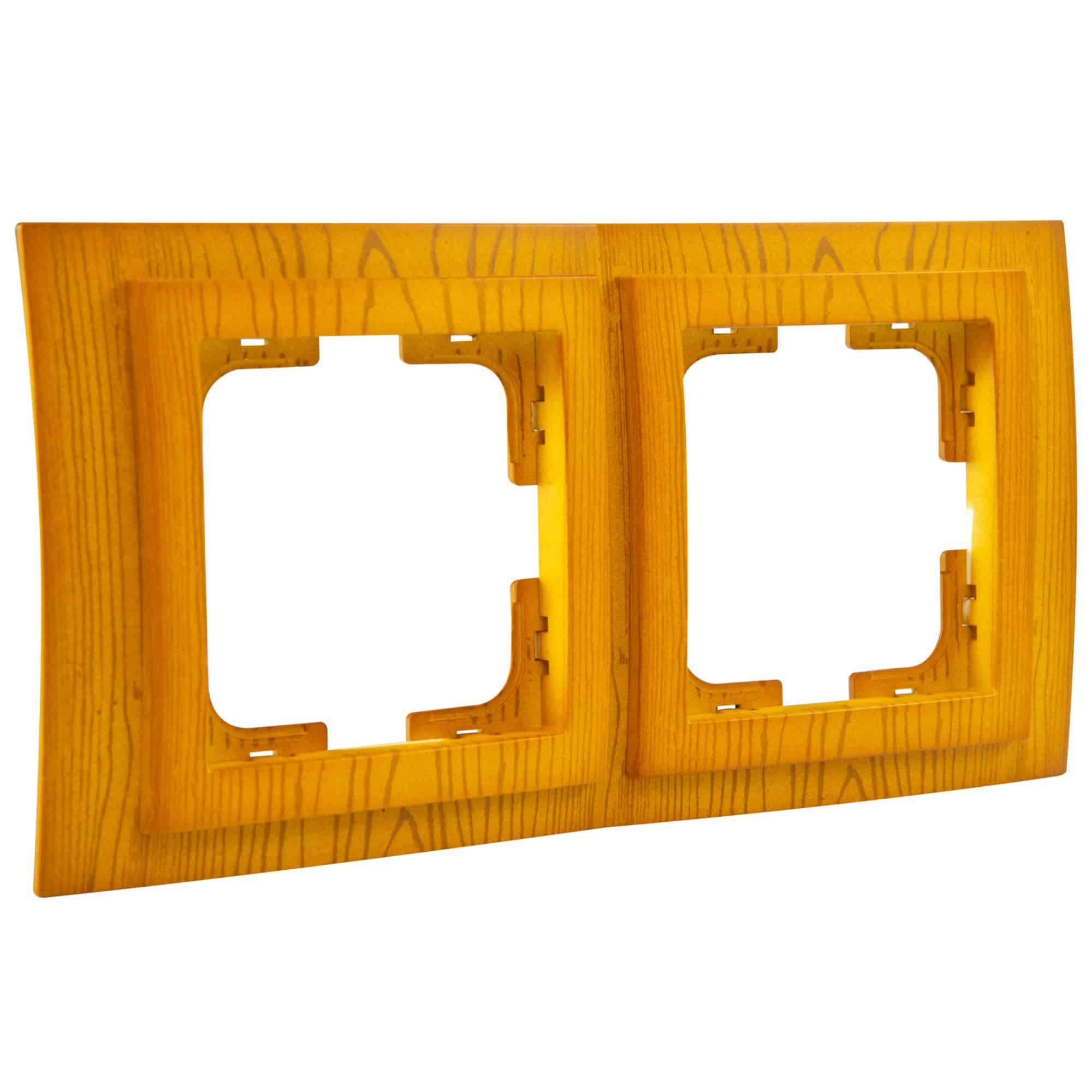 Rama dubla Mono Electric LARISSA, 2 module, stejar