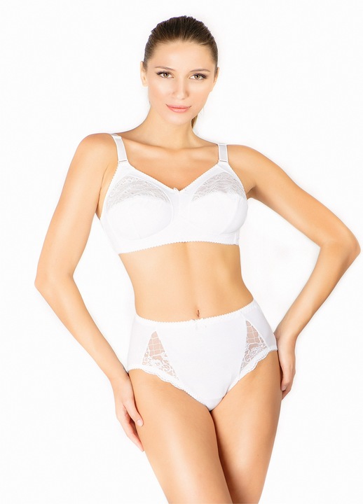 Sutien fara armaturi din microfibra SM08, alb, Uniconf,100D