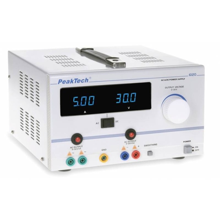 Sursa laborator 0-30V/5A P6120 Peaktech