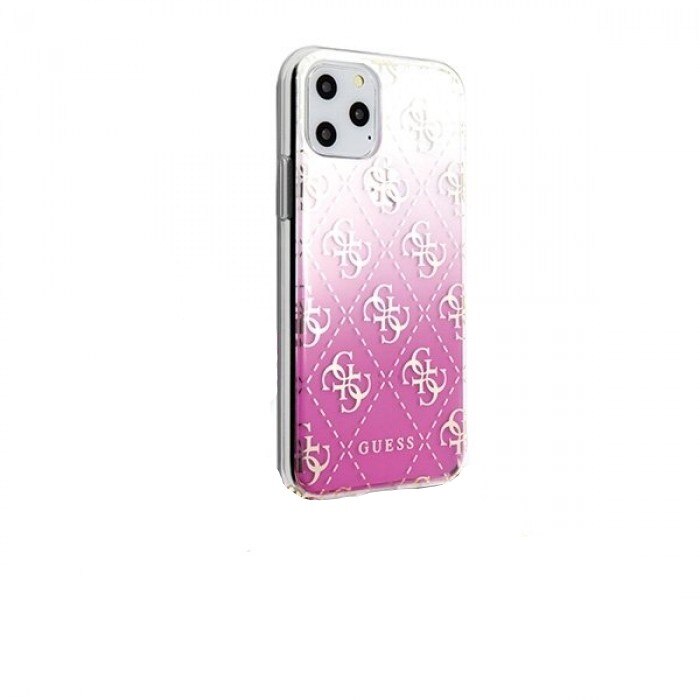 Husa de protectie, Guess 4G Gradient, iPhone 11 Pro, Roz