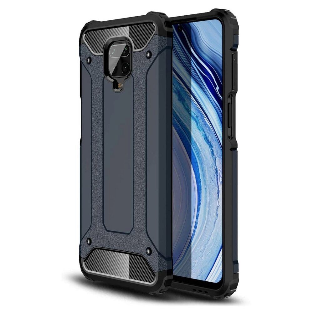 Husa Antisoc Forcell Armour pentru Xiaomi Redmi Note 9S si Note 9 Pro, Navy