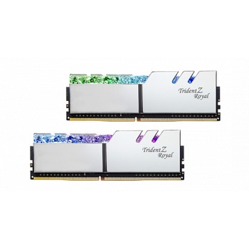 Memorie G.SKILL Trident Z Royal Silver 16GB(2x8GB) DDR4 PC4-32000 4000MHz CL16 F4-4000C16D-16GTRSA Memorie G.SKILL Trident Z Royal Silver 16GB(2x8GB) DDR4 PC4-32000 4000MHz CL16 F4-4000C16D-16GTRSA