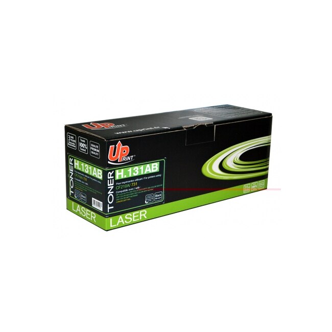 Cartus toner UPRINT CF210A, 1600 pagini, HP 131A Black, HP LJ Pro 200 color M251/MFP M276/Canon LBP7100, Negru