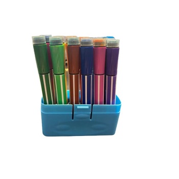 Trusa de carioci cu stampila, 12 culori Trusa de carioci cu stampila, 12 culori