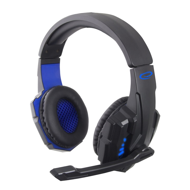 Casti gaming Esperanza EGH450 Avenger, cu microfon si iluminare Led