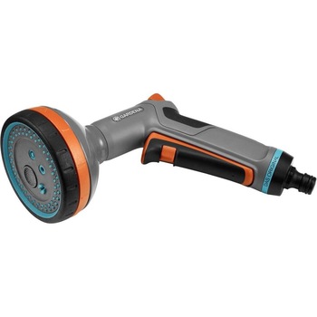 Pistol de stropit profesional din PVC, debit reglabil, 5 jeturi stropire, pentru exterior Pistol de stropit profesional din PVC, debit reglabil, 5 jeturi stropire, pentru exterior