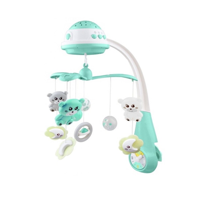 Carusel muzical ursuleti Baby Mix FS-3604, Turcoaz