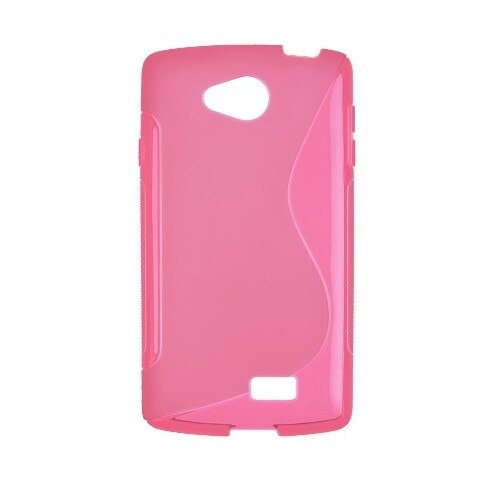 Husa LG F60, S Line, Silicon transparent, roz