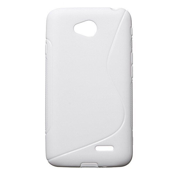 Husa LG F60, S Line, Silicon, alb