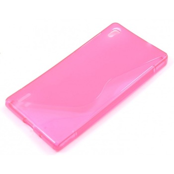 Husa Huawei Ascend G6, S Line, Silicon transparent, roz Husa Huawei Ascend G6, S Line, Silicon transparent, roz