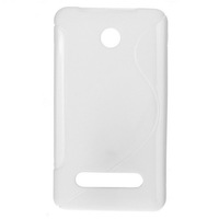Husa Nokia Asha 210, S Line, silicon, alb