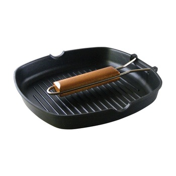 Tigaie, Elekom, Grill, Aluminiu, Negru, 28 cm Tigaie, Elekom, Grill, Aluminiu, Negru, 28 cm