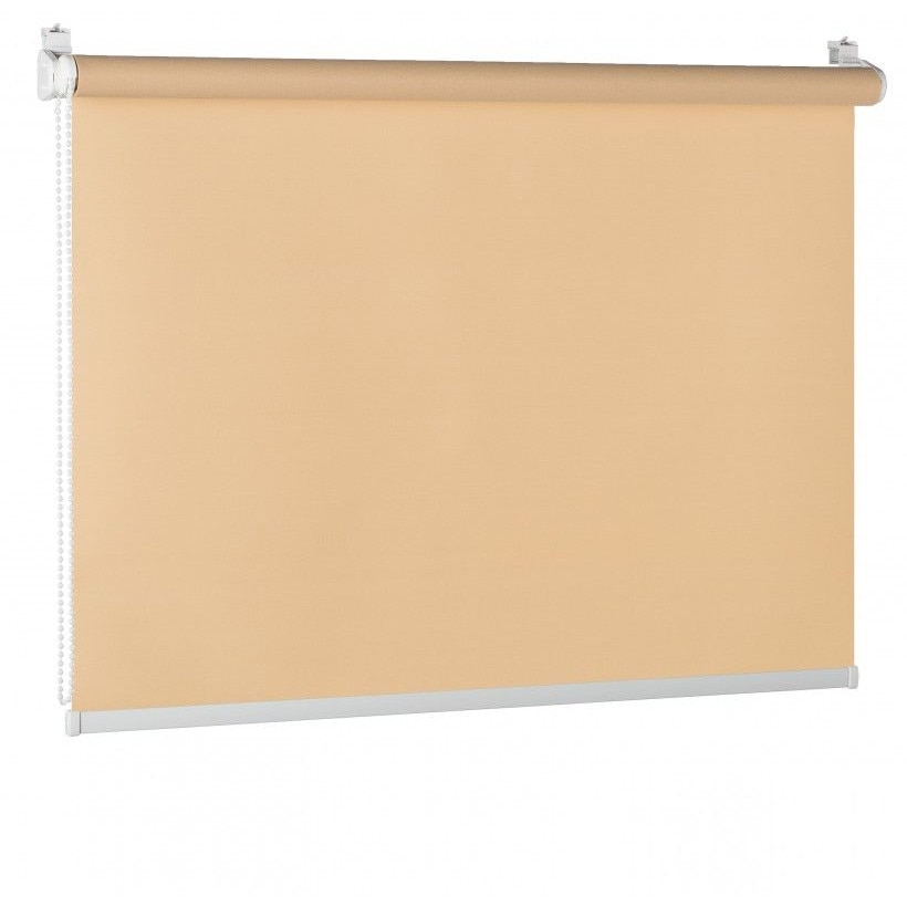 Roleta Bej Inchis 68x150cm sistem Mini alb