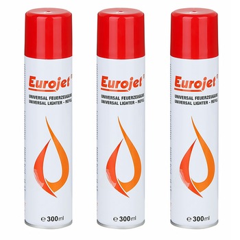 Set gaz pentru incarcat brichete Eurojet, 3 tuburi, universal, 300 ml, cu 5 mufe diferite incluse Set gaz pentru incarcat brichete Eurojet, 3 tuburi, universal, 300 ml, cu 5 mufe diferite incluse
