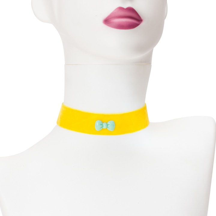 Choker Carefree Tuxedo, galben