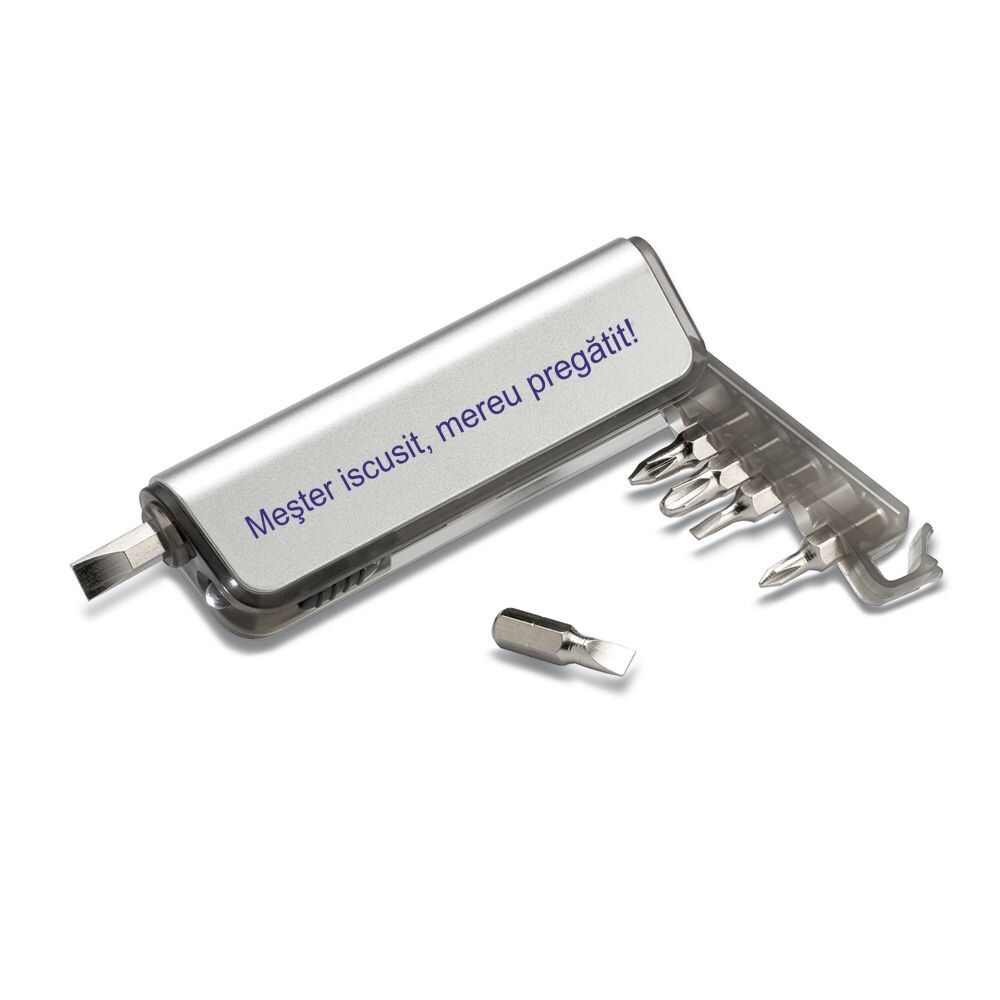 Surubelnita multifunctionala 7 in 1 cu LED set mini de mana, personalizata