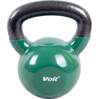 Kettlebell Voit, coating vinil, 12 kg, culoare verde Kettlebell Voit, coating vinil, 12 kg, culoare verde