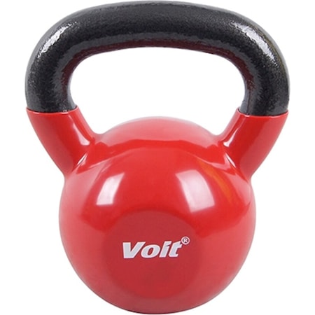 Kettlebell Voit, coating vinil, 16 kg, culoare rosu