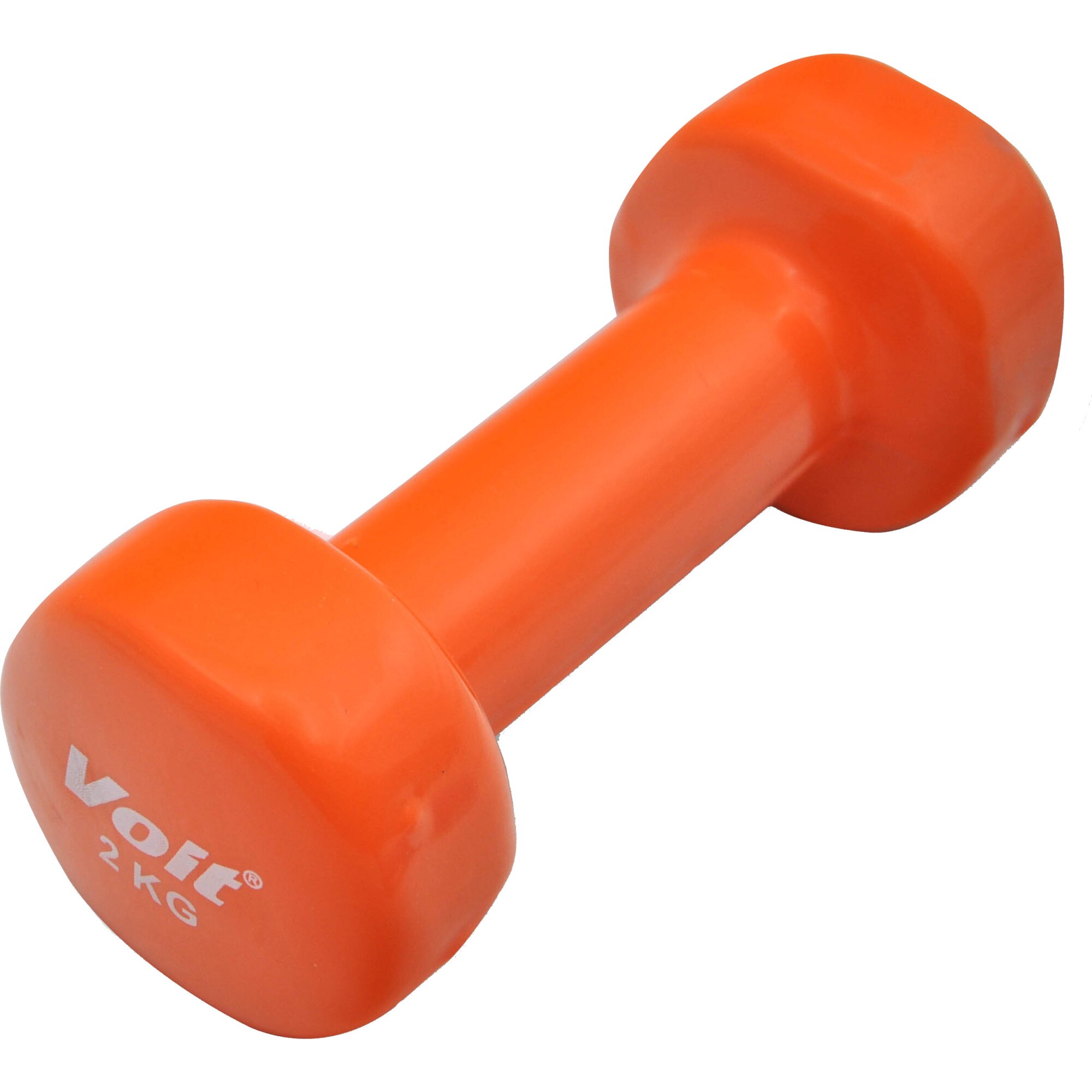 Gantera fitness Kondition Voit, coating vinil, 2 kg, portocaliu