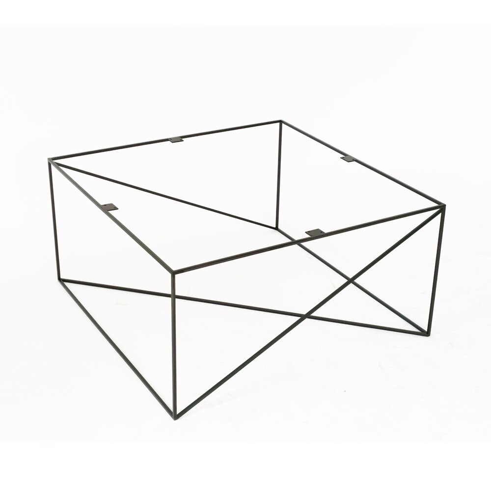 Structura metalica masuta Cross, metal, negru , 80 x 80 x40 cm