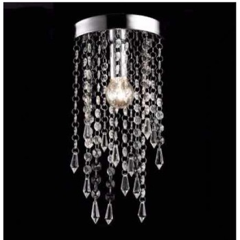 Lampa suspendata eleganta , Candelabru cristal ruihe8262, aluminiu/cristale artificiale, culoarea cromului,1 x E14 Diametru 150mm Lampa suspendata eleganta , Candelabru cristal ruihe8262, aluminiu/cristale artificiale, culoarea cromului,1 x E14 Diametru 150mm