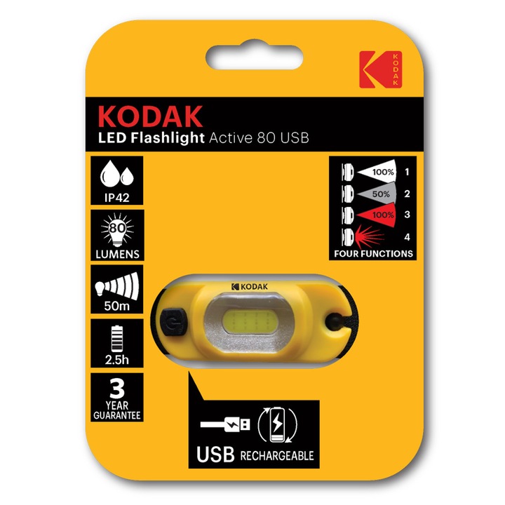 Фенерче с батерия Kodak, LED