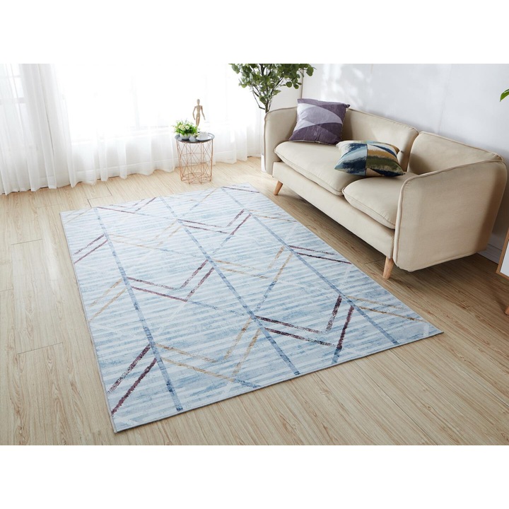 Covor cu print digital 3D, Ashley, 160x230cm