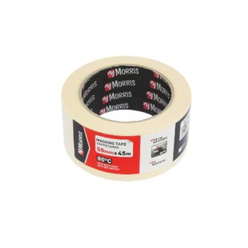 Banda mascare hartie 80°C, Morris, 50mm x 45m Banda mascare hartie 80°C, Morris, 50mm x 45m