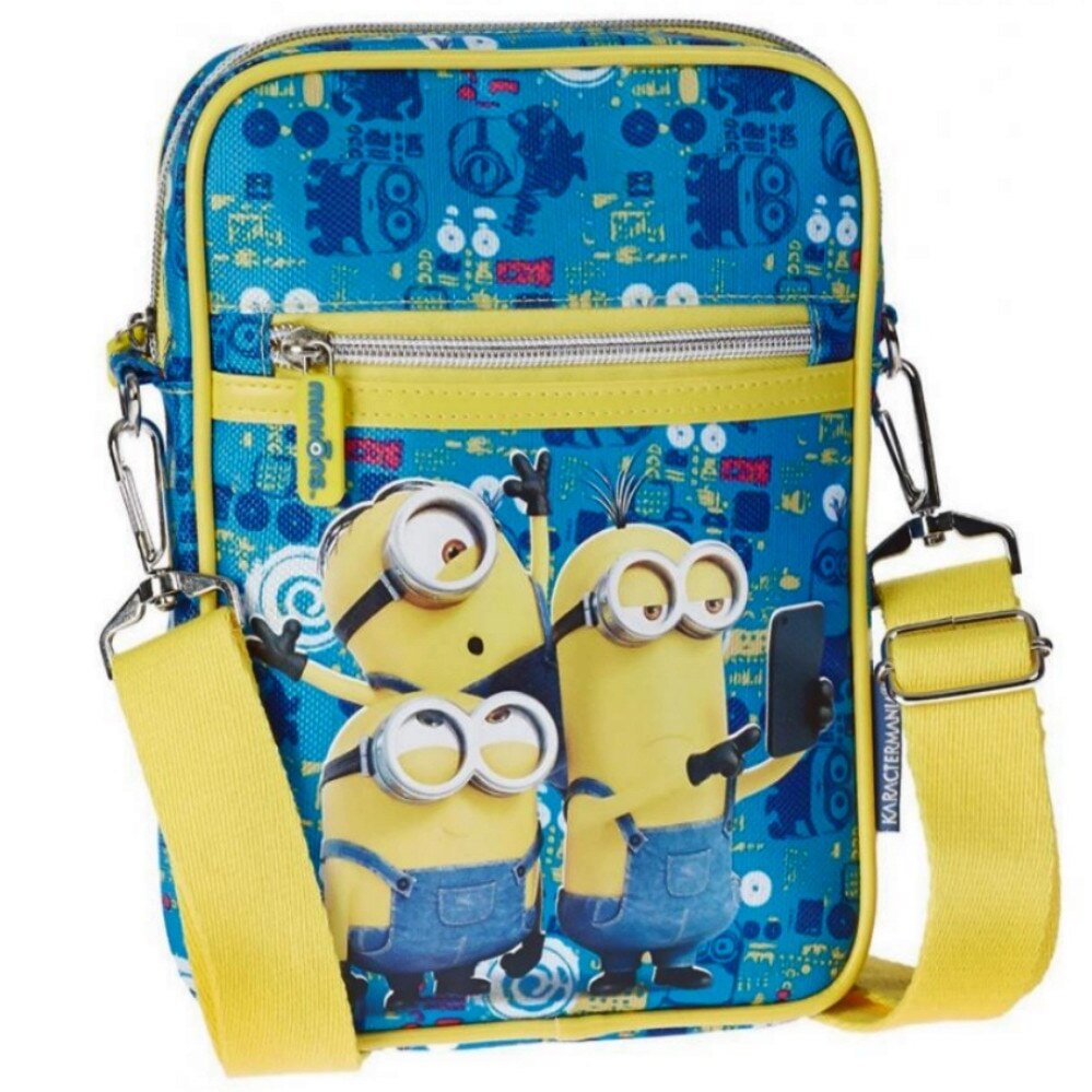 Geanta de umar Minions, 28 x 18 x 4 cm, albastru
