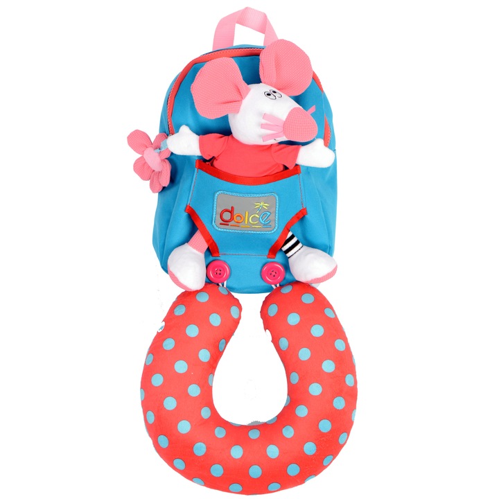 Táska készlet egérjátékkal és utazópárnával, Dolce