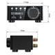 Digitális erősítő, 2x50W, Bluetooth 5.0, USB bemeneti port