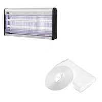 pachet plasa geam anti insecte aparat electric profesional32w gaia anti-tantarianti musteanti insecte insectocutor cu 2x tuburi ultravioleterezistent capcana electronica anti insecte suprafete de pana la 300 mp lant de agatare imagen 9_0_
0