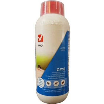 Insecticid acaricid profesional CY 10, anti tantari, tantari tigru, gandaci, muste, furnici, insecte 1 L Insecticid acaricid profesional CY 10, anti tantari, tantari tigru, gandaci, muste, furnici, insecte 1 L
