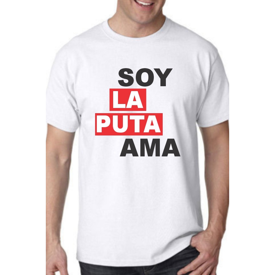 Tricou bumbac Casa de Papel Puta Ama, Femei, Alb, marimea M - eMAG.ro