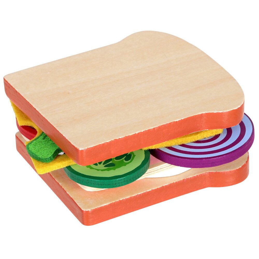 Jucarie din lemn Woodyland de preparat sandwich