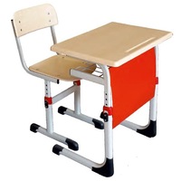 banca scolara 1 persoana reglabila pe inaltime culoare gri  rosu  63 x 45 x 75h imagen 18_0_
0
