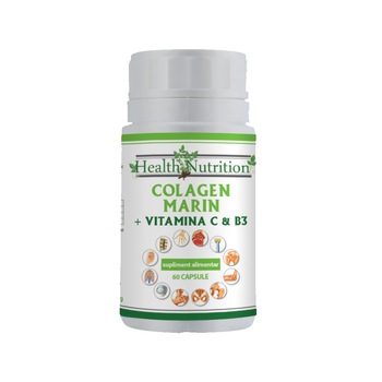 Colagen marin Forte + Vitamina B3 + Vitamina C 60 tb Colagen marin Forte + Vitamina B3 + Vitamina C 60 tb