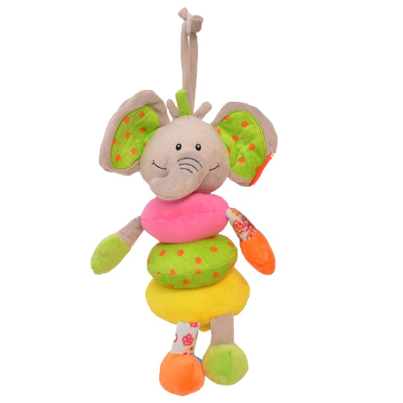 Jucarie muzicala pentru carucior RCO Elefant WJ6124E, Multicolor