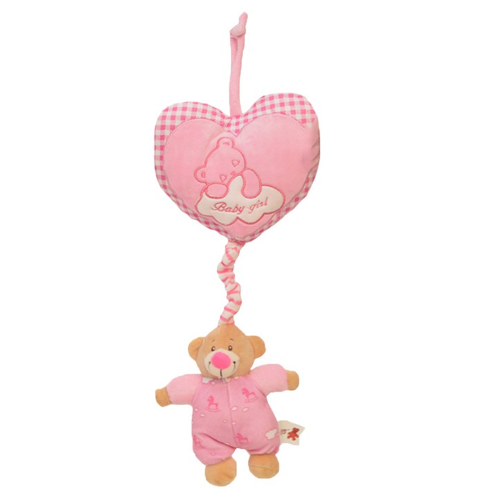 RCO WJ6125RZ zenélő babakocsi játék, rózsaszín