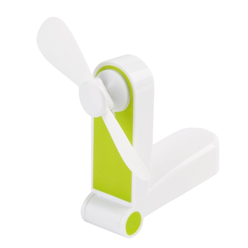 Ventilator de buzunar Bremen MIstral, alb/verde, USB, 2 viteze, 11,5 x 2,8 x 10 cm