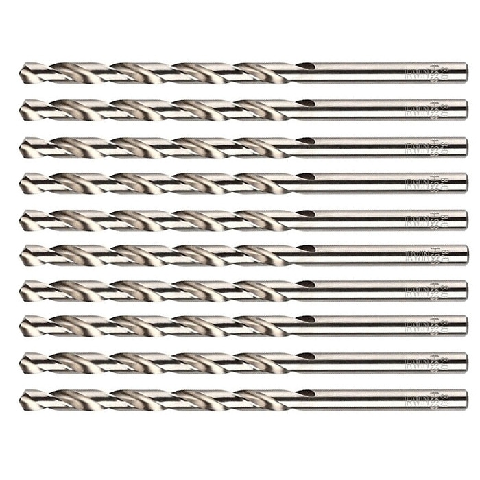 Set 10 burghie pentru metal marca IRWIN HSS PRO LONG de 2.0 x 55 x 85 mm