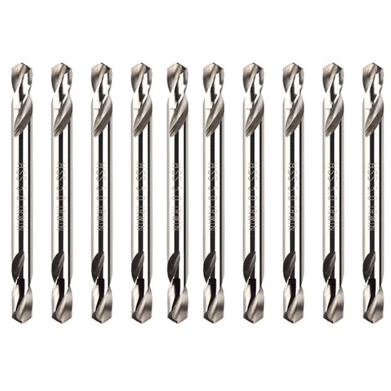 Set 10 burghie pentru metal marca IRWIN HSS PRO DOUBLE-ENDED cu cap dublu de 4.90 mm