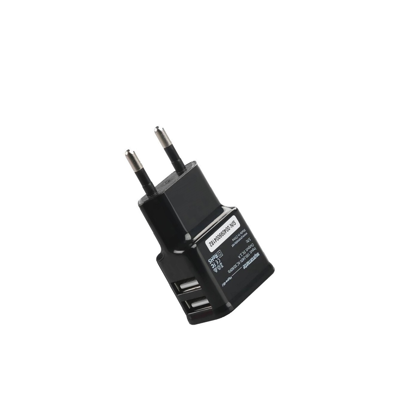 Incarcator de retea PROMATE Hype-EU, 2xUSB, 5V, 2100 mA, negru