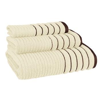Set 3 prosoape Havana Dilios, 30x50+50x90+70x140 cm, 550 GSM, 100% bumbac, Zero Twist, ecru Set 3 prosoape Havana Dilios, 30x50+50x90+70x140 cm, 550 GSM, 100% bumbac, Zero Twist, ecru