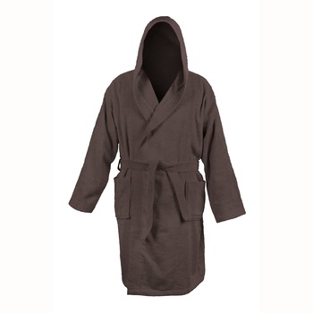 Halat unisex Bamboo Dilios, marime L/XL, 550 GSM, 50% bambus + 50% bumbac, maro Halat unisex Bamboo Dilios, marime L/XL, 550 GSM, 50% bambus + 50% bumbac, maro