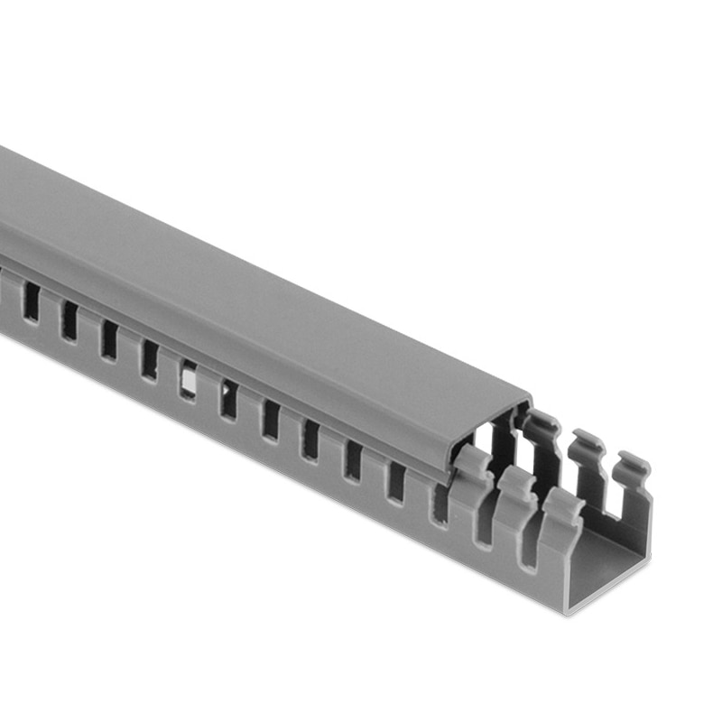 Conducta de cablu perforata Mutlusan 25x40mm, gri, 2 m