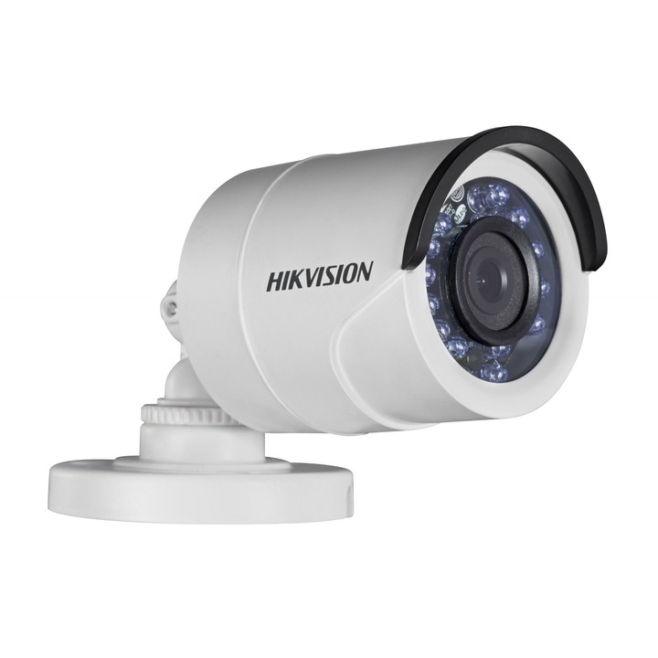 Camera de supraveghere 2 MP TurboHD, IR Full HD 1080P rezolutie 1920x1080 pixeli 25 fps PowerOverCoaxial, DS-2CE16D0T-IRE