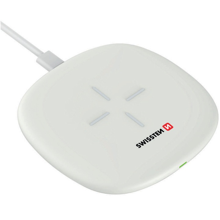 Swissten Vezeték nélküli töltő 10W, Fehér