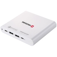 Incarcator retea Swissten 87W PD3.0 & QC4, Alb